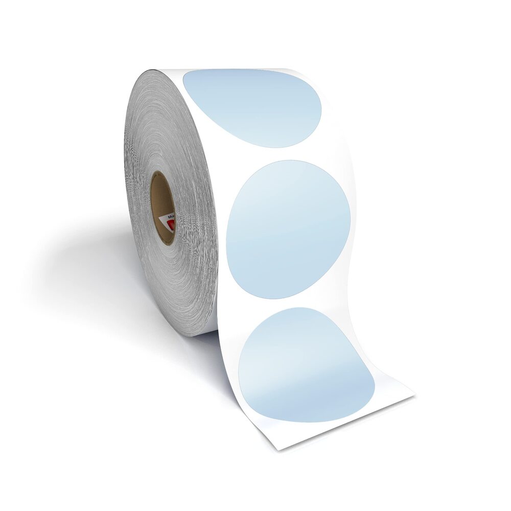 8896 2” Circle Direct Thermal Perforated Stickers Labels for Barcodes
